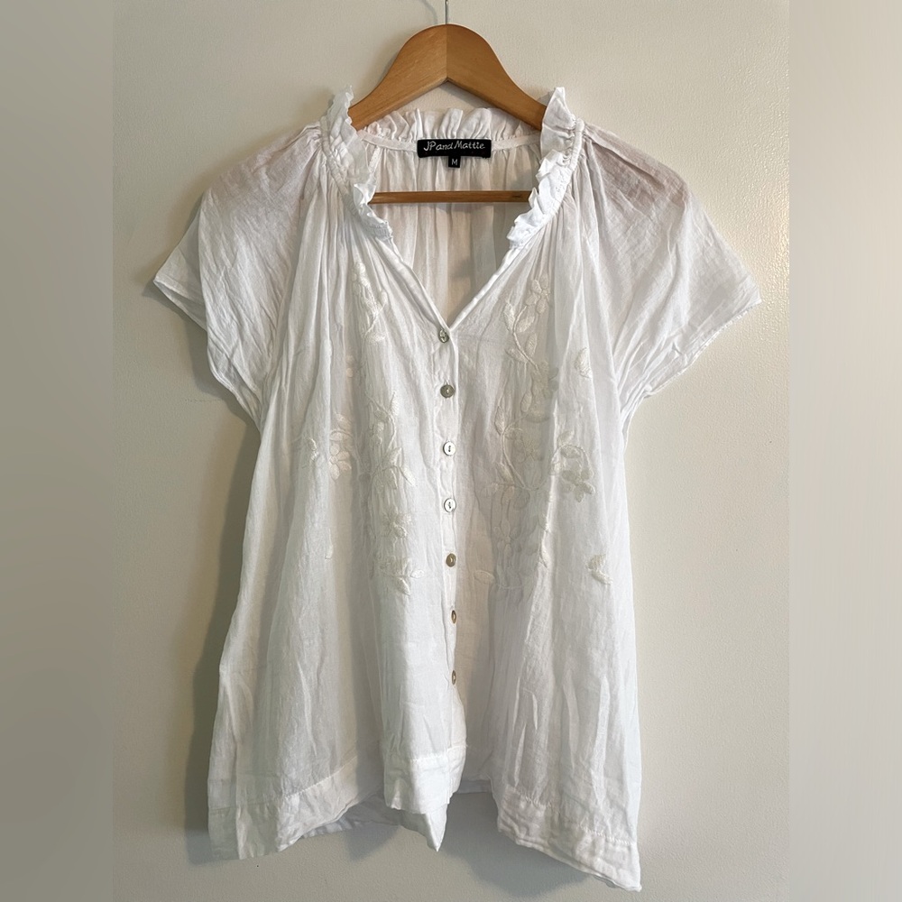JPand Mattie embroidered blouse